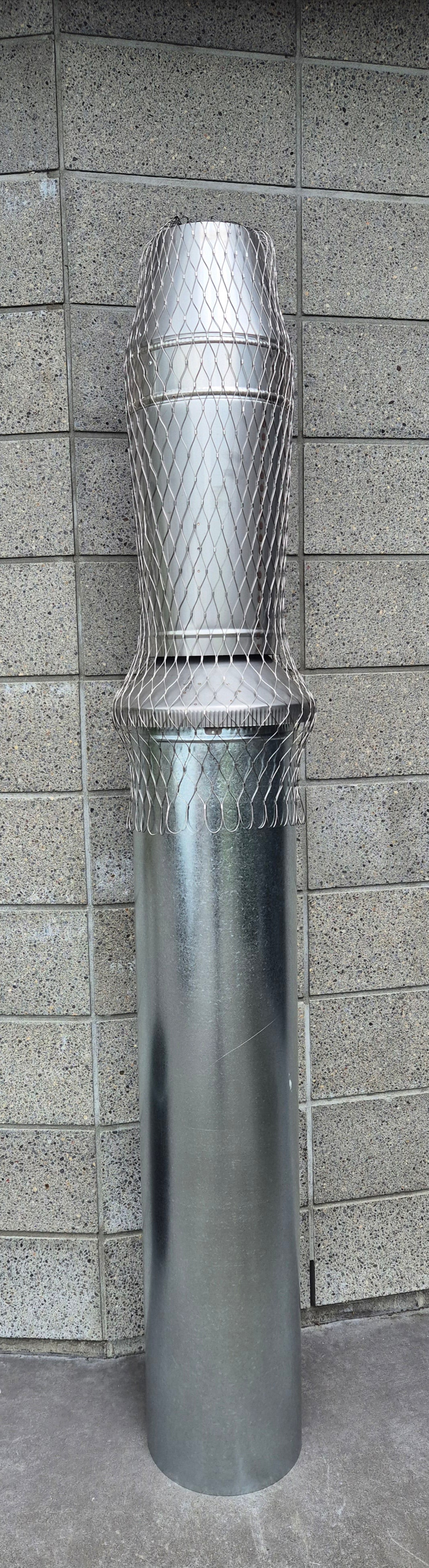 Flexible Bird Mesh for Covering Wood Fire Rocket top Cowl