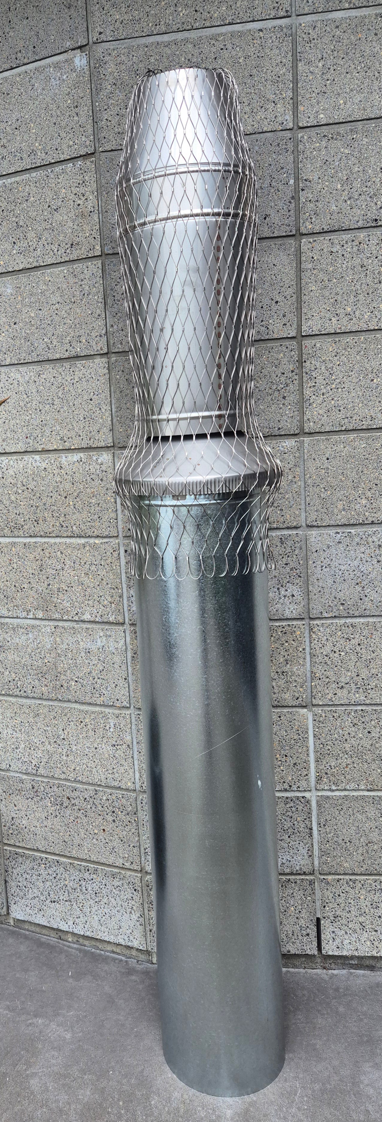 Flexible Bird Mesh for Covering Wood Fire Rocket top Cowl
