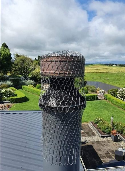 Flexible Bird Mesh for Covering Wood Fire Flue Cowls