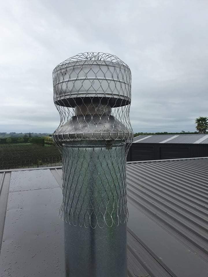 Flexible Bird Mesh for Covering Wood Fire Flue Cowls