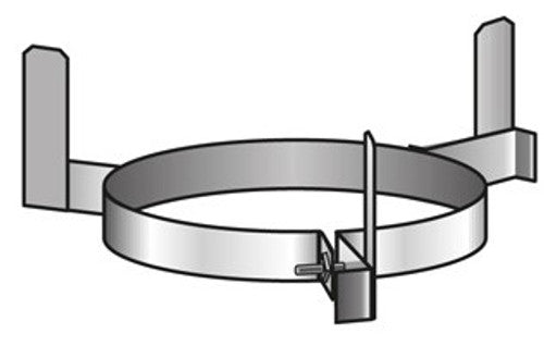 Flue Pipe Bottom Spacer Bracket - Stainless Steel