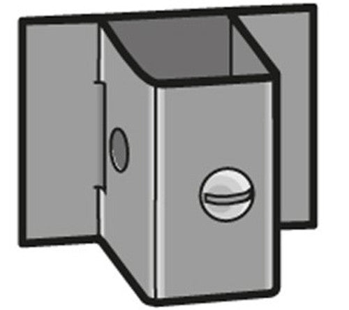 Single Flue Shield 1200mm with Brackets ~ 100mm