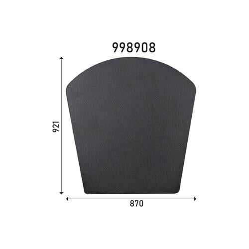 Masport Akaroa WALL Black Steel Hearth