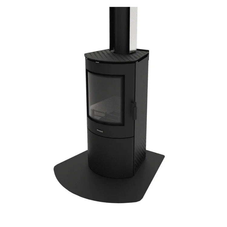 Masport Akaroa WALL Black Steel Hearth