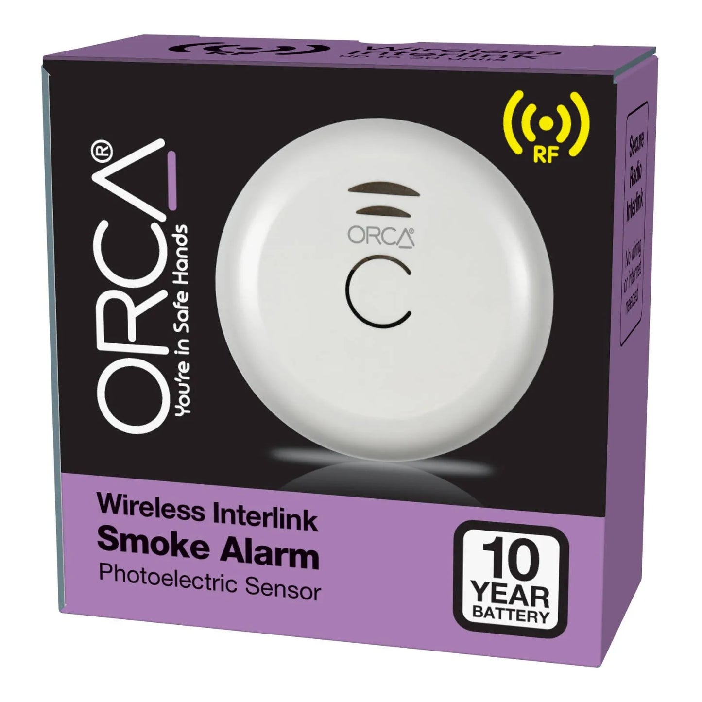ORCA 10 Year Wireless Interlink Smoke Alarm