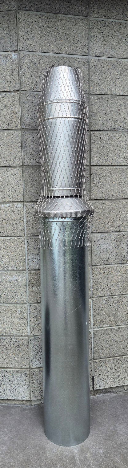 Flexible Bird Mesh for Covering Wood Fire Rocket top Cowl