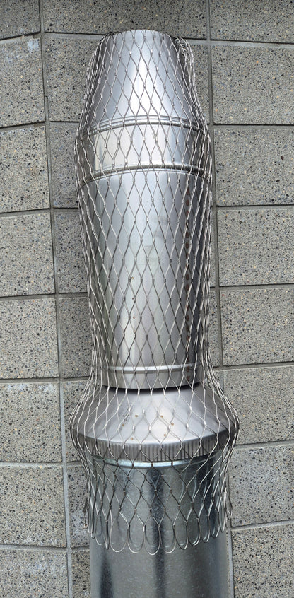 Flexible Bird Mesh for Covering Wood Fire Rocket top Cowl
