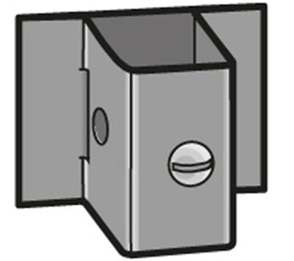 Single Flue Shield 1200mm with Brackets ~ 150mm