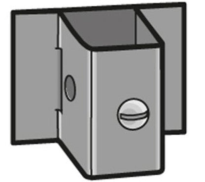 Single Flue Shield 1200mm with Brackets ~ 100mm