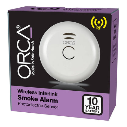 ORCA 10 Year Wireless Interlink Smoke Alarm