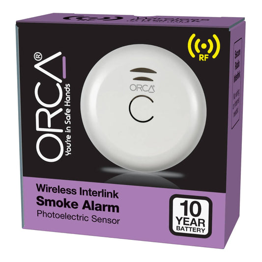 ORCA 10 Year Wireless Interlink Smoke Alarm