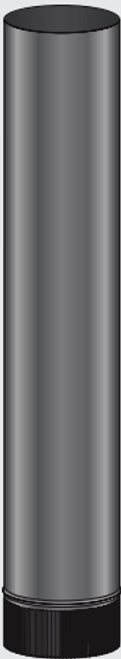Hi Therm Black Flue Pipe 1200mm Lenths ~ 150mm dia